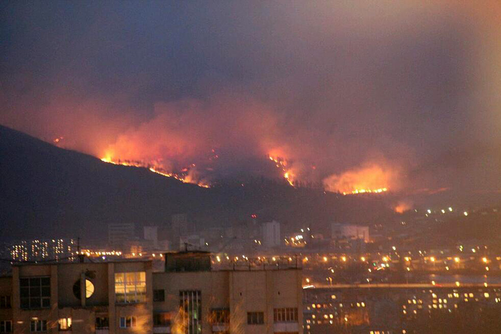 Пожары в Чите