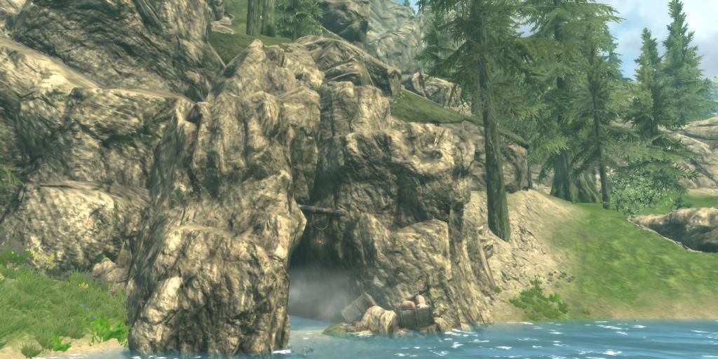 "Скайрим": пещера Каменный ручей. 