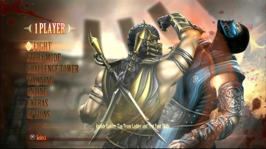 Main menu MK9