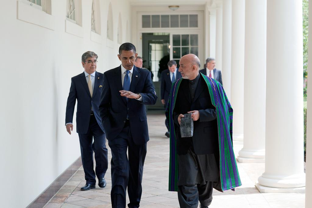 Хамид Карзай с Обамой