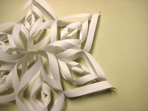 origami paper snowflakes