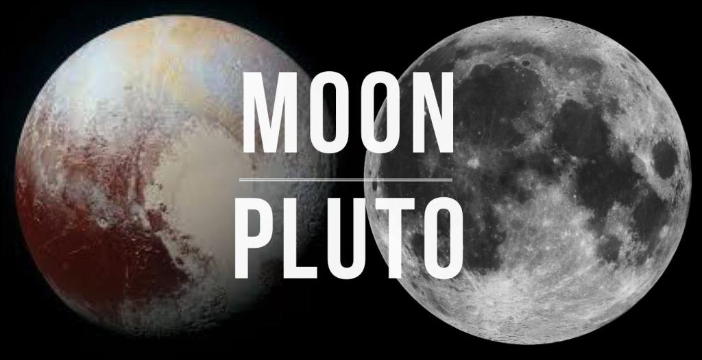 Луна и Плутон.