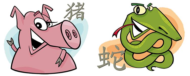 Boar and Snake in Chinese Astrology