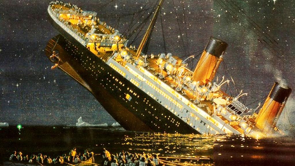 Картина тонущего Титаника