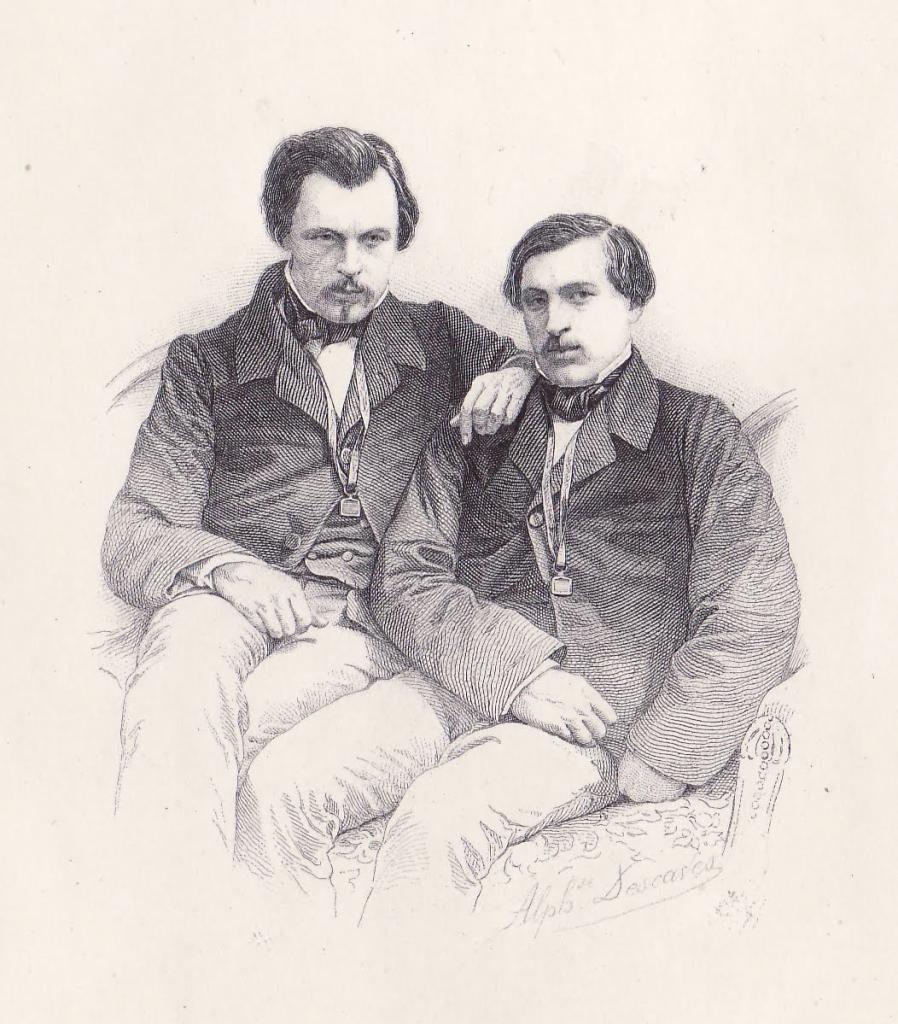 Portrait of the Goncourt brothers