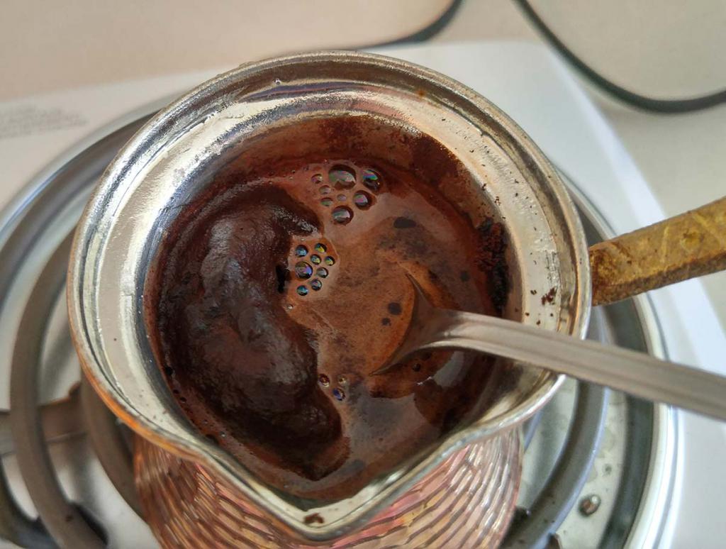 готовый кофе в турке