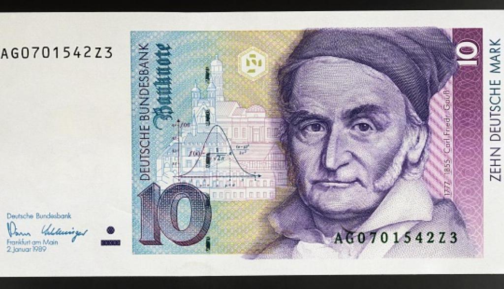 Портрет Гаусса на банкноте