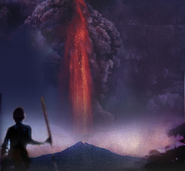 Взрыв вулкана