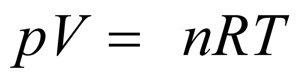 Формула закона Клапейрона-Менделеева
