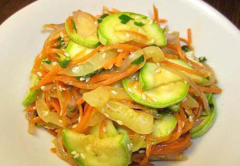 Закусочный салат по корейки