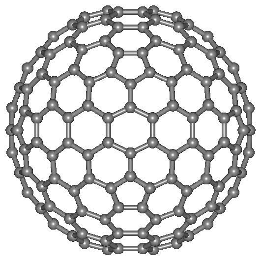 The structural formula of carbon black