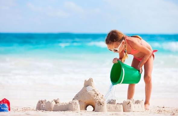 Girl with a bucket