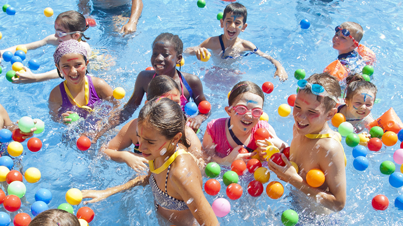 Kids in the pool