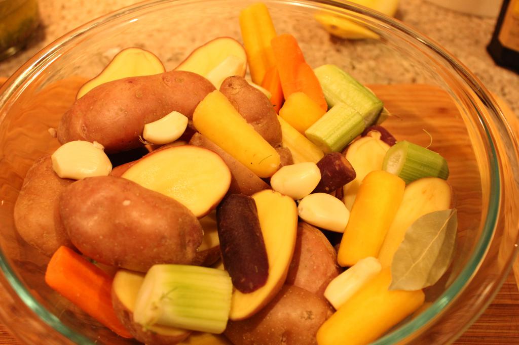 Картошка и овощи
