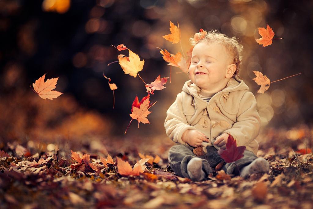 Boy in autumn