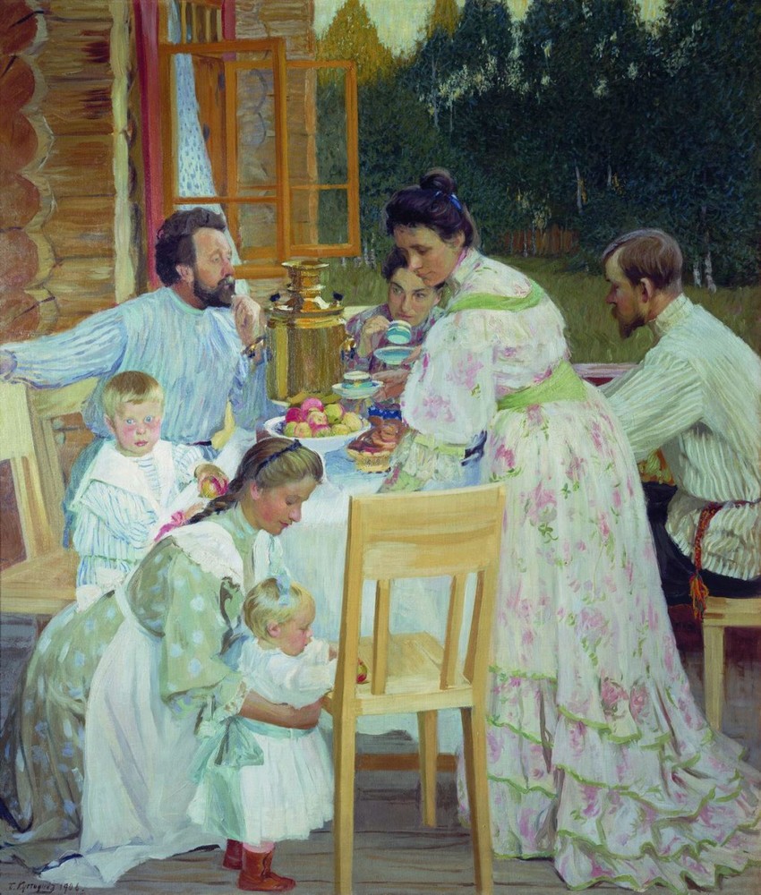 "On the terrace" 1906