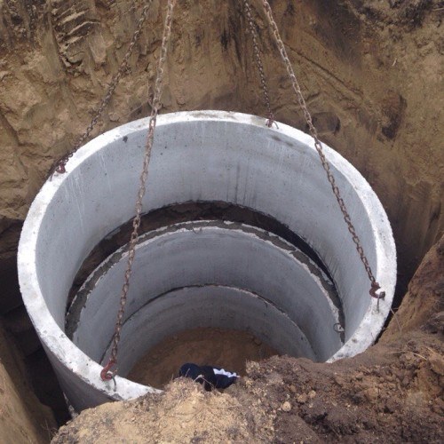 installation of concrete rings