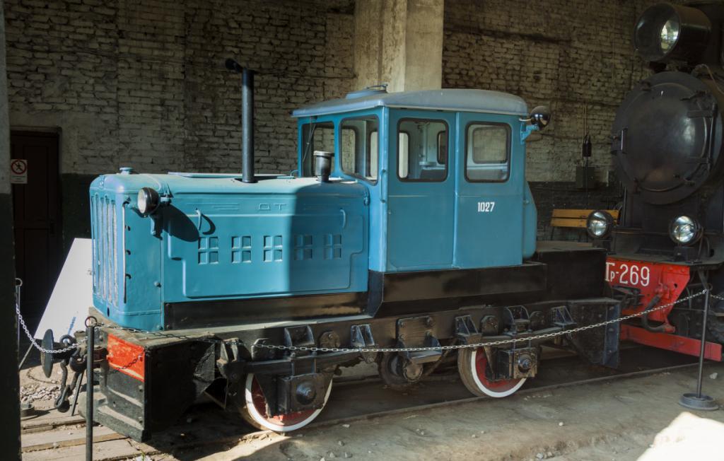 Museum steam locomotive