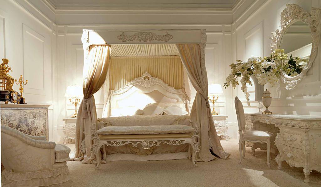 Кровать в стиле рококо барокко