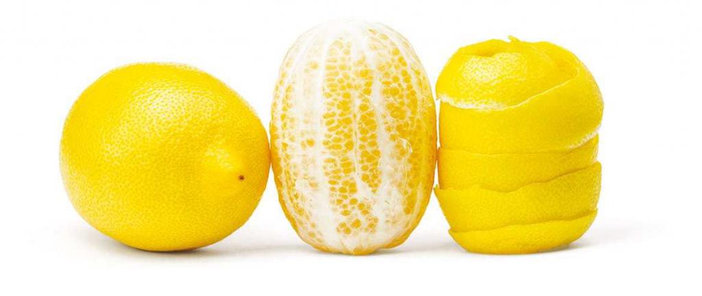 Очищенный лимон