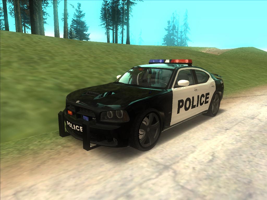 Mod on a police car in GTA SA.