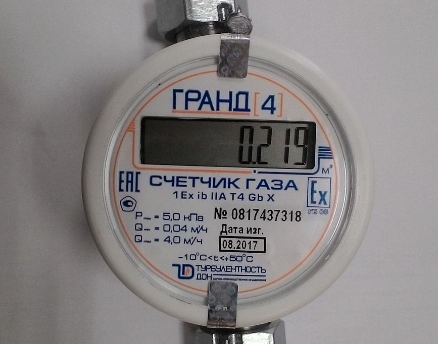 The principle of operation of the gas meter Grand-4