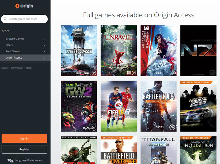 Origin Platform Client