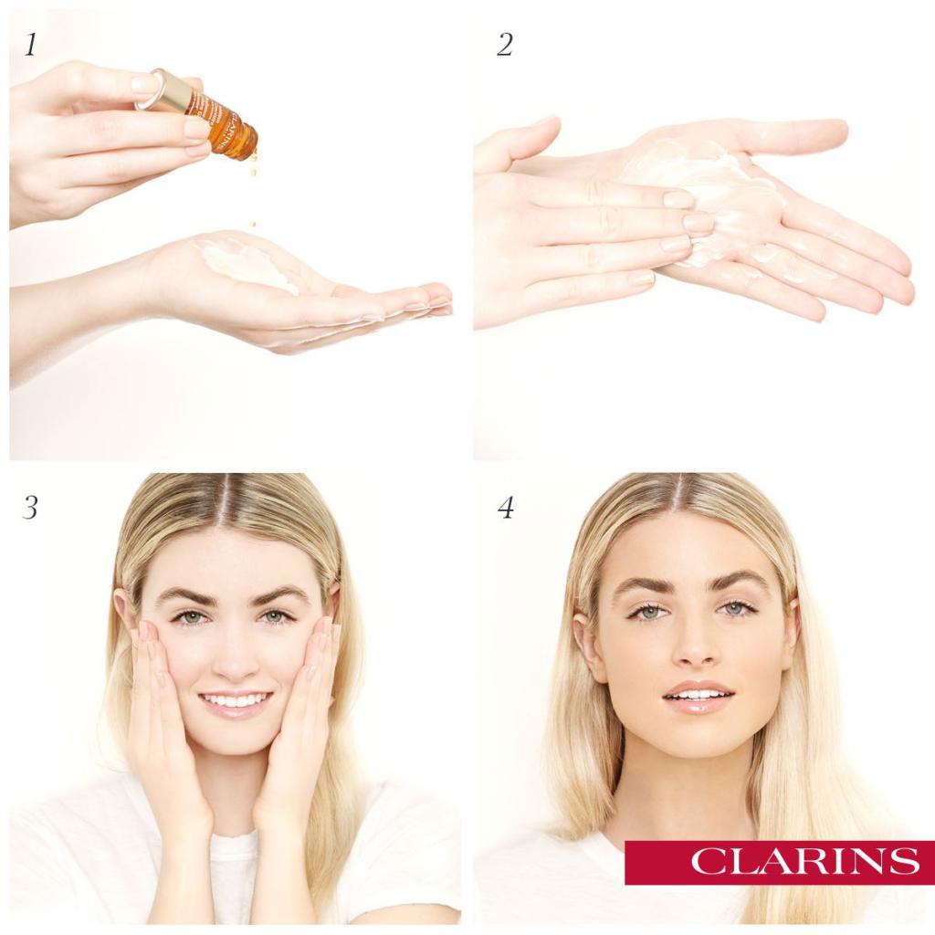 clarins концентрат с эффектом загара для лица