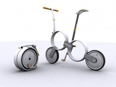Складной велосипед с маленькими колесами