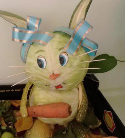 Кролик Из Капусты Поделка Фото Пошагово