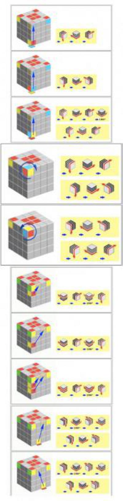 Кубик 4х4 сборка для начинающих схема. Кубик рубик 4х4 схема сборки. Схема сборки кубика Рубика 4х4. Схема кубика Рубика 4 на 4. Комбинации кубика Рубика 4х4.