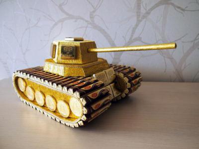Суровый танк из конфет - подарок для мужского праздника :: natali-fashion.ru