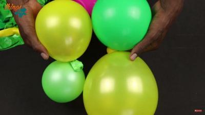 Как сделать декоративную колонну или арку из воздушных шаров для украшения праздника